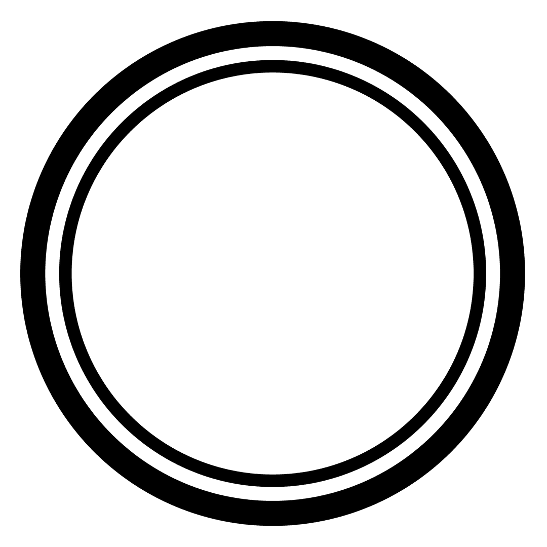 Transparent Black Circle Digital Illustration with Copy Space