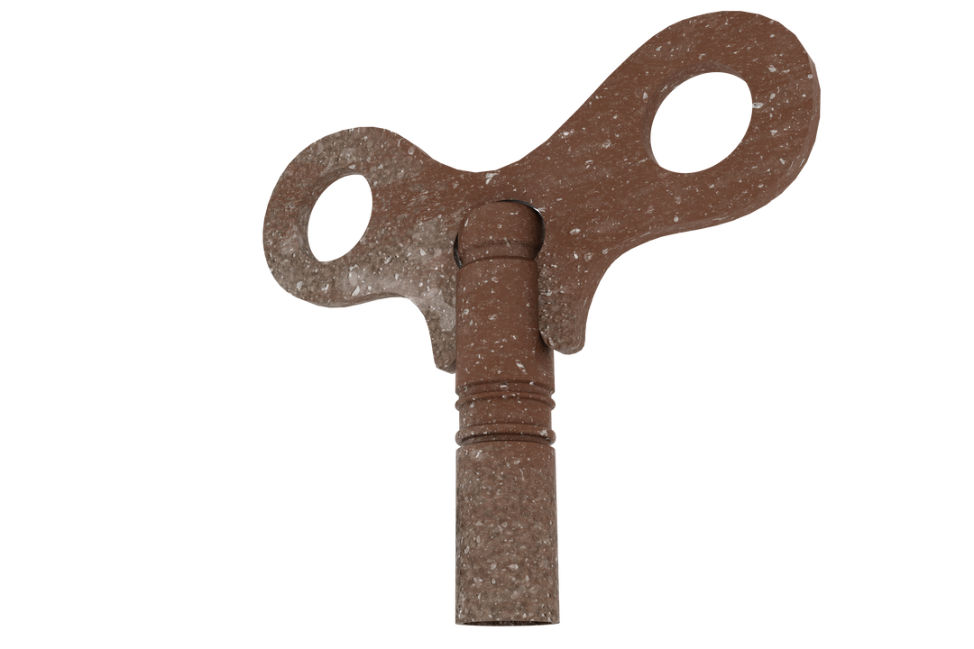 Bronze Key Wind-Up Mechanism Isolated on Transparent Background - Download Free Stock Images Pikwizard.com