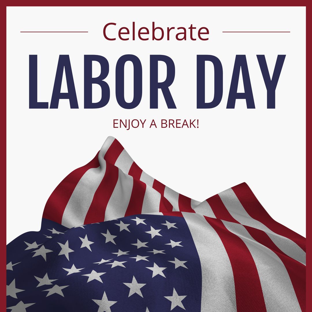 Celebrate Labor Day with Iconic American Flag Design