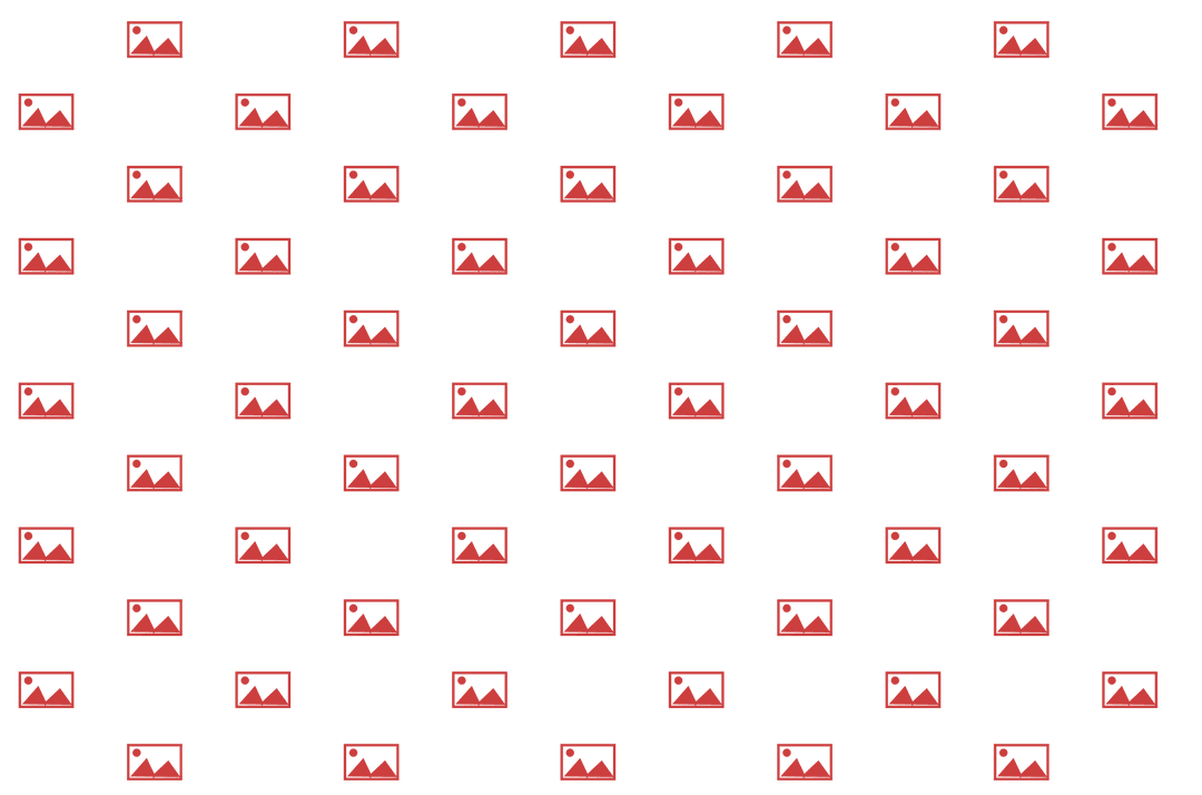 Creative Red Square Pattern of Silhouettes on Transparent Background