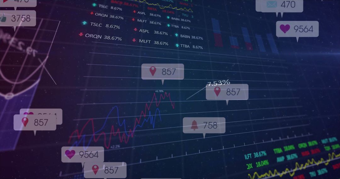 Financial Data Analytics with Interactive Interface Elements