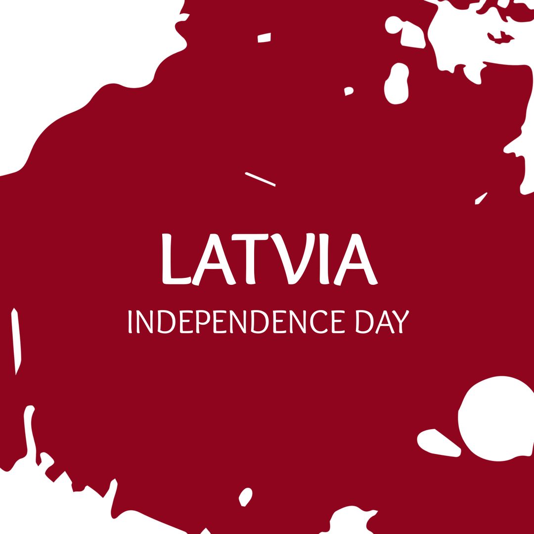Latvia Independence Day Celebration Graphic Design