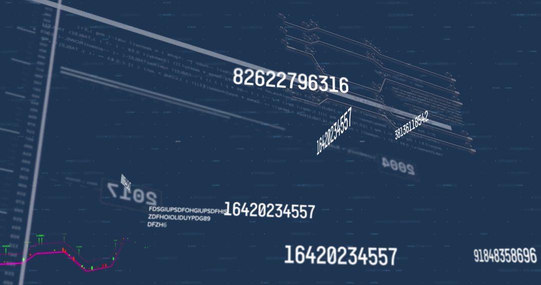 Digital Financial Data Insights on Dark Background