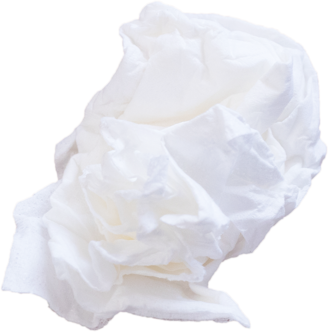 Crumpled Tissue Paper on Transparent Background - Download Free Stock Images Pikwizard.com