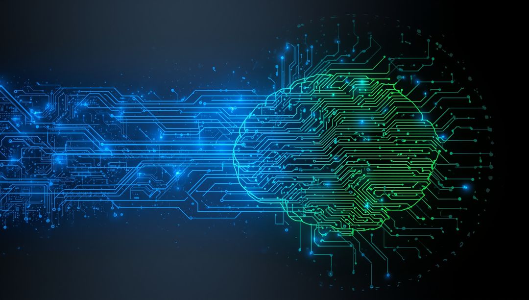 Futuristic Brain Circuit Integration Concept
