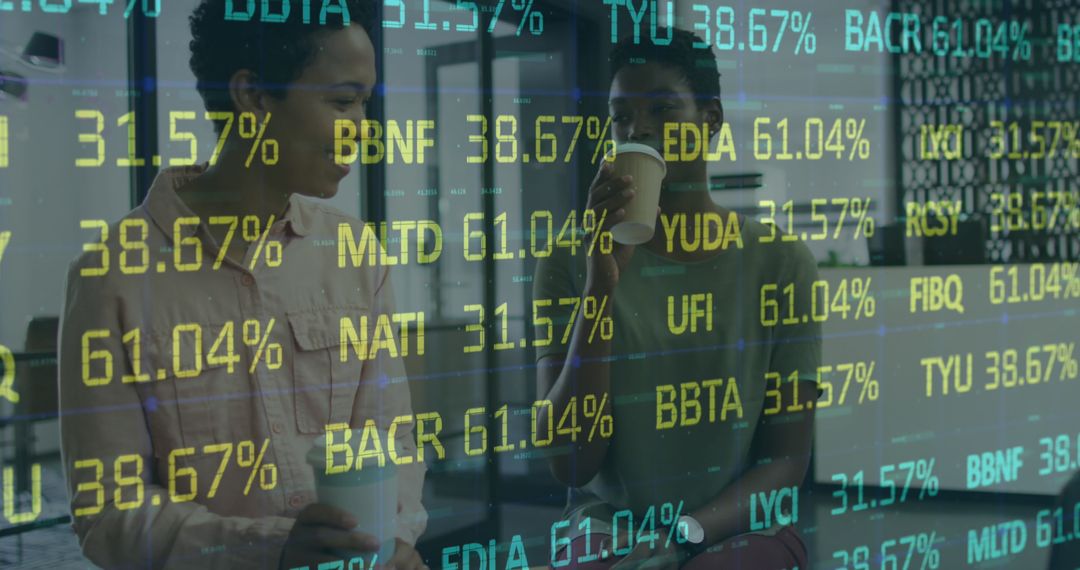 Diverse Business Professionals Discussing Data in Modern Office