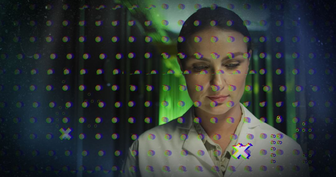 Engineer Contemplating in Abstract Mixed Technology Environment