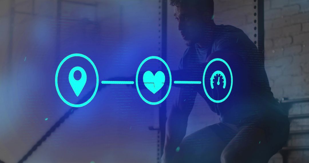 Focused Man Deadlifting in Dark Urban Gym Setting for Strength