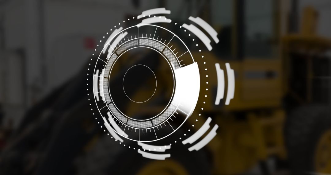 Futuristic Virtual Target Interface with Tech Overlay