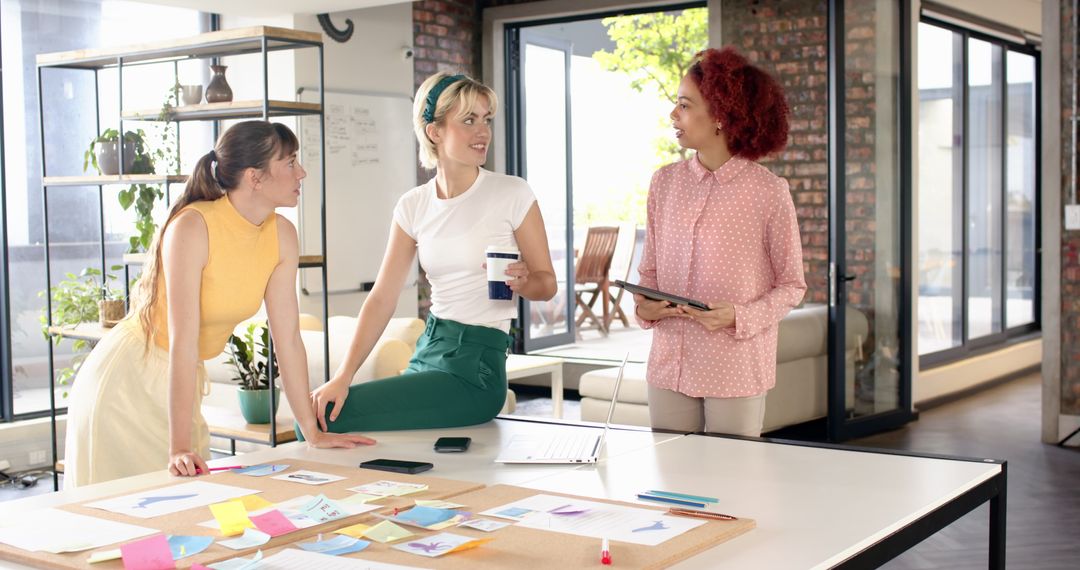 Creative Team Collaboration in Modern Coworking Space