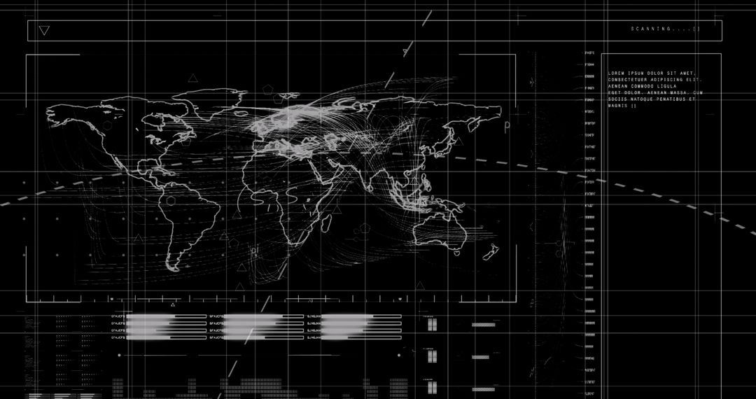 global technology interface with data visualization design - Free Images, Stock Photos and Pictures on Pikwizard.com