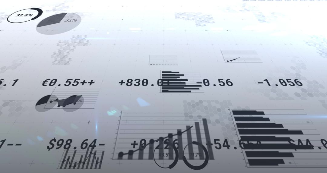 Dynamic Financial Data Displays with Changing Statistics