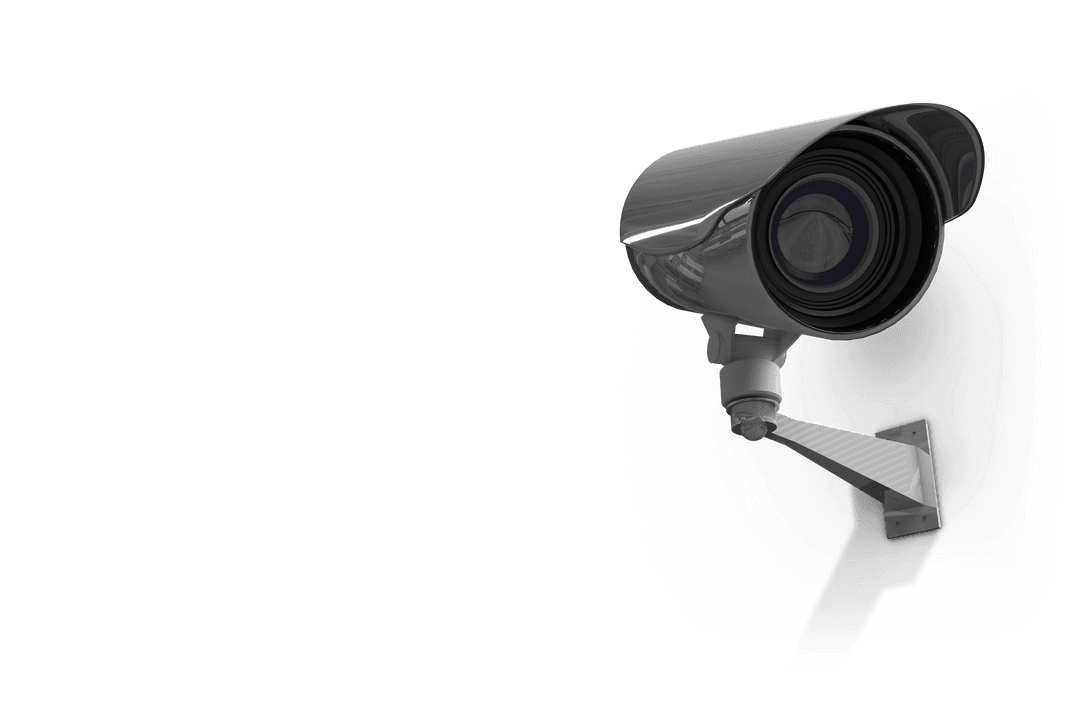 Transparent CCTV Surveillance Camera in Elegant Grey Style
