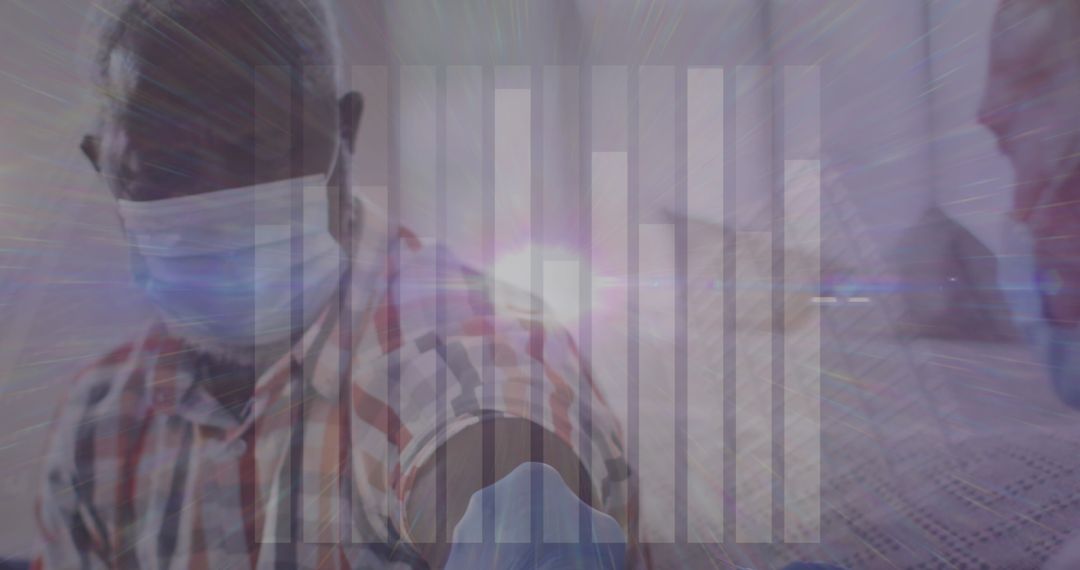 Digital Technology in Healthcare: Doctor Vaccination Data Concept