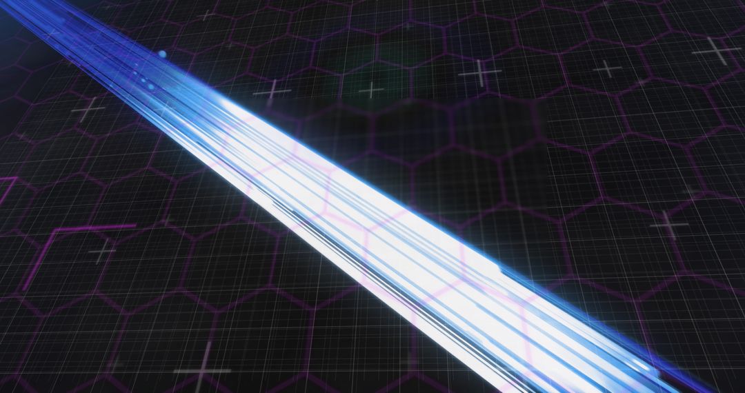 Futuristic Digital Interface with Scanning Light Beam