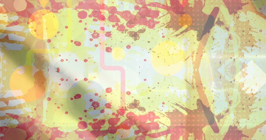 Abstract Digital Network Overlaying Warehouse