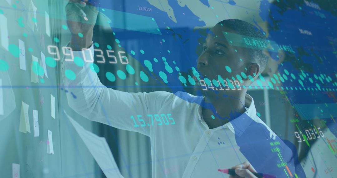 Data Analysis with Secure Financial Interface and Global Network