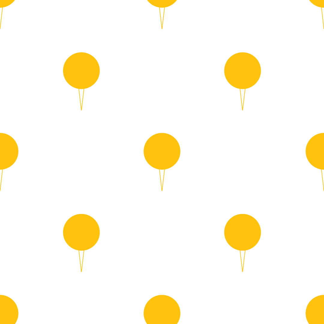 Transparent Yellow Pin Icon Pattern on Black Background