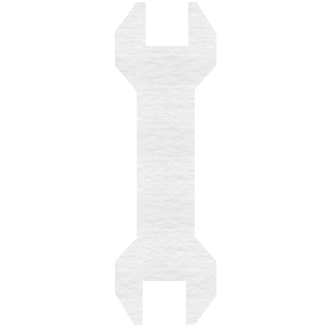 White Paper Wrench on Transparent Background - Minimalist Illustration - Download Free Stock Images Pikwizard.com