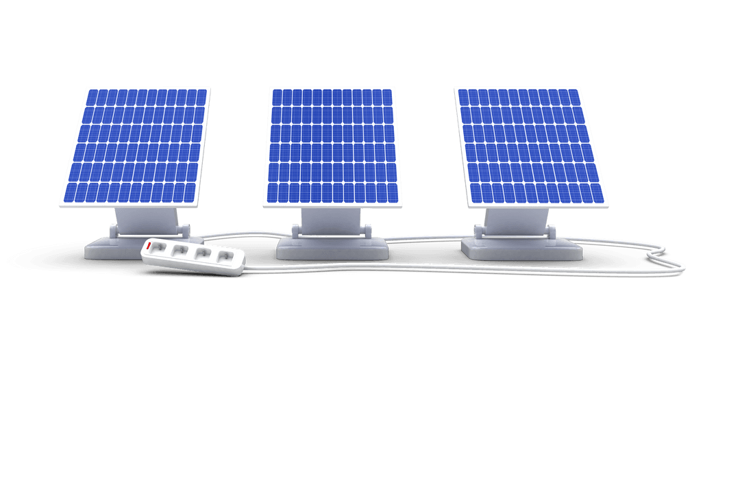 Transparent Concept of Solar Panels with Connected Power Cable