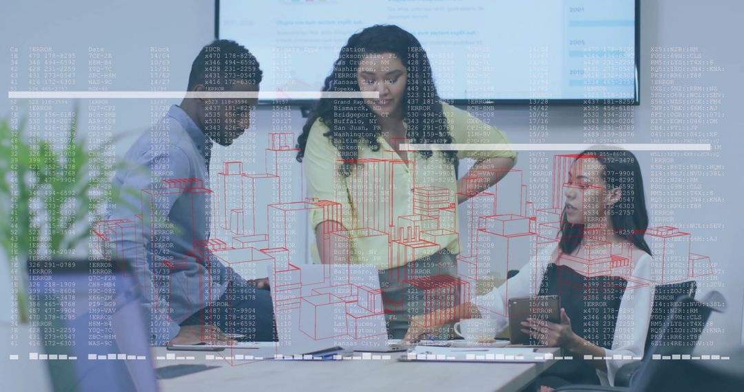 Diverse Team Collaborating on Modern Business Strategy in Office Meeting