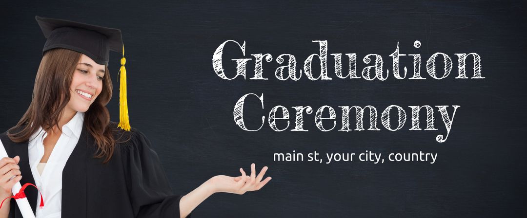 Smiling Graduate in Cap and Gown Celebrating Academic Success