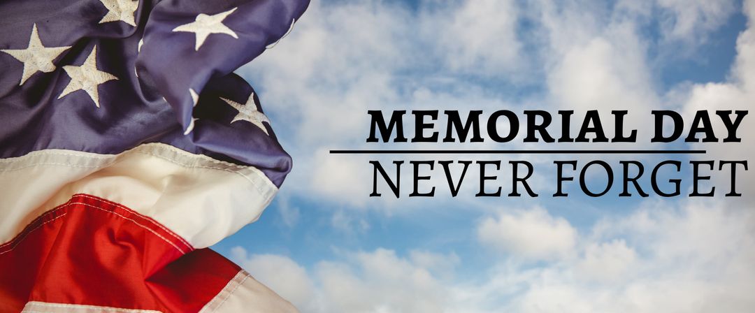 Patriotic Flag Honors Memorial Day Sacrifice and Remembrance