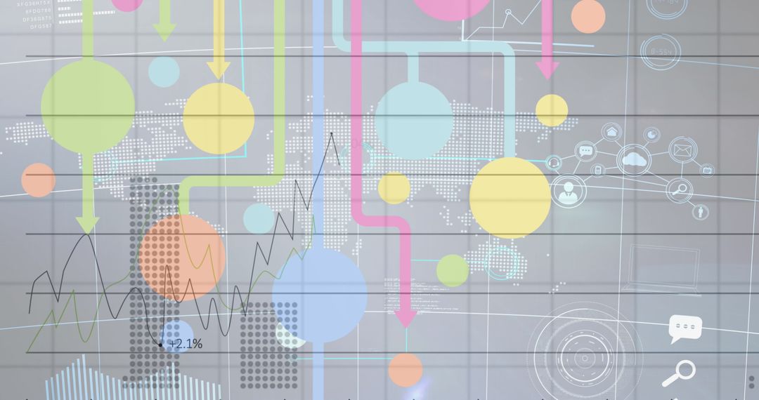 Global Network and Technology Communication Concept Background