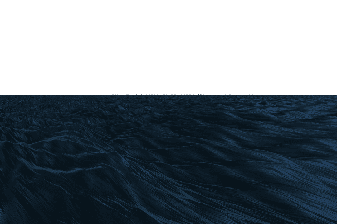 Mystical Ocean Waves Isolated on Transparent Background