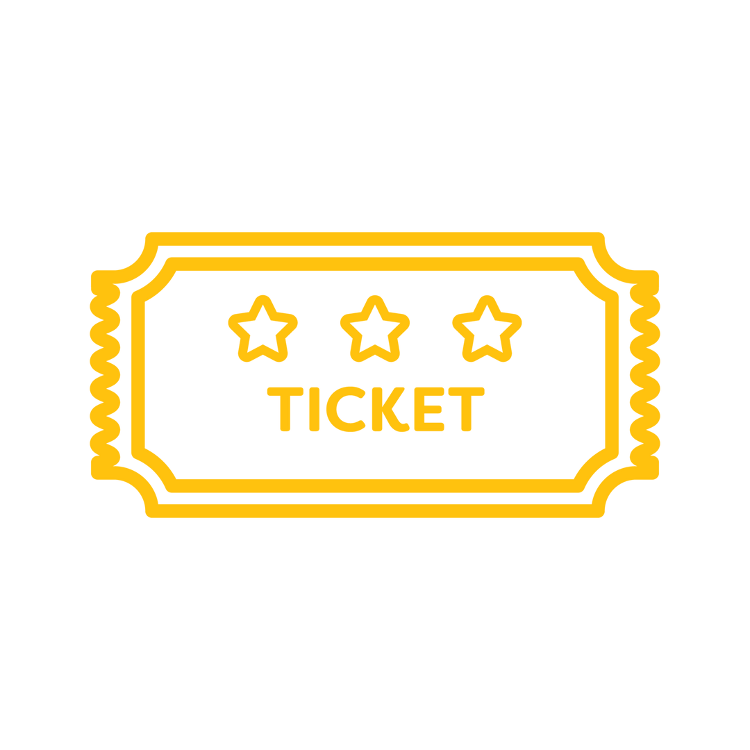 Yellow Ticket on Transparent Background with Three Stars - Download Free Stock Images Pikwizard.com