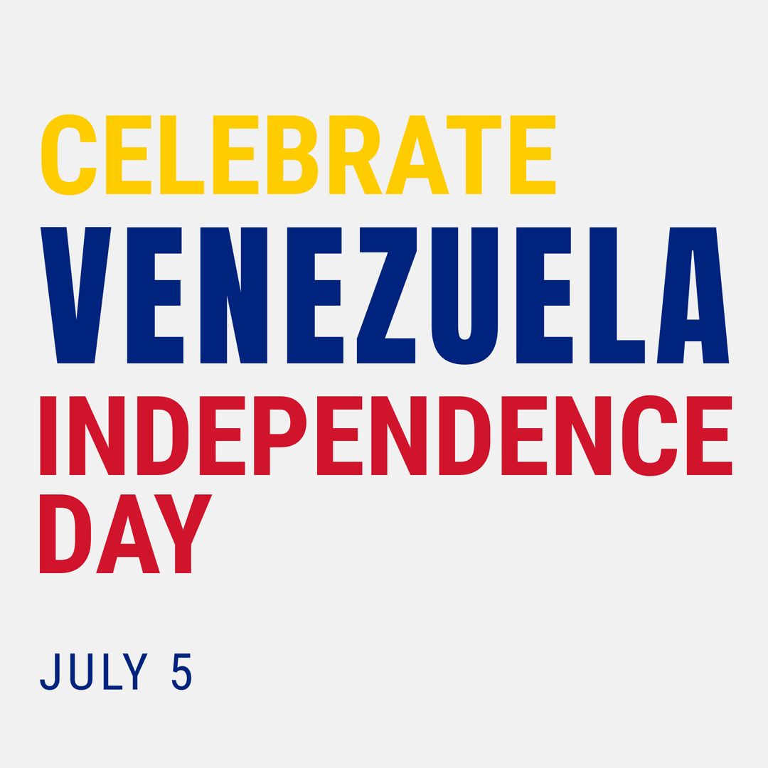 Celebrate Venezuela Independence Day Graphic Banner Design