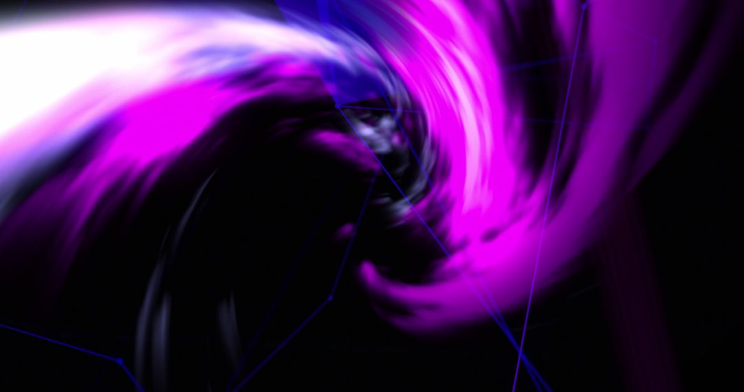 Abstract Digital Swirl with Geometrical Shapes