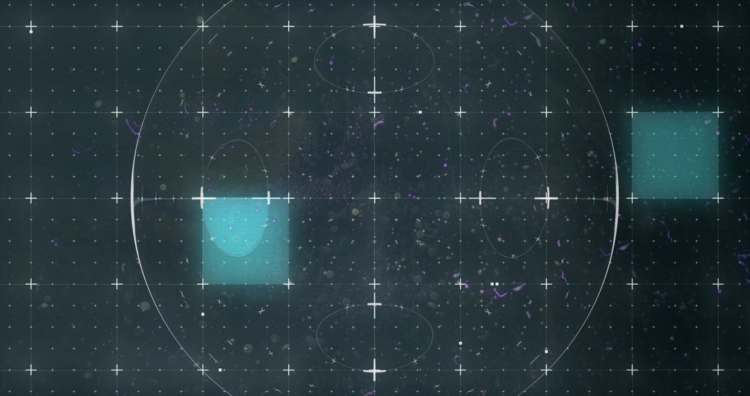 Futuristic Digital Interface with Scanning Markers