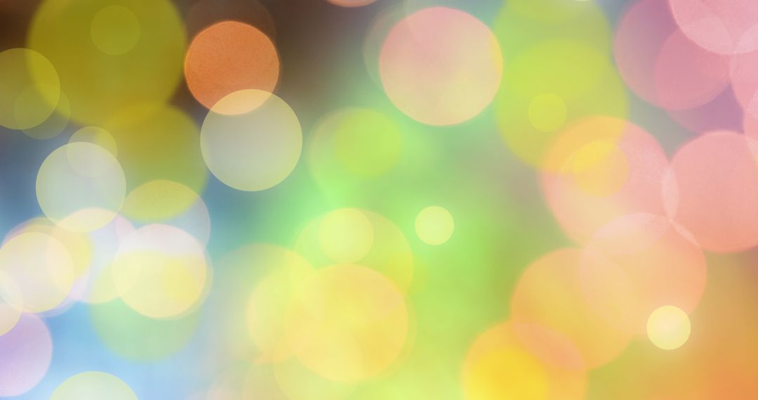 Vibrant Multicolored Bokeh Light Abstract Background