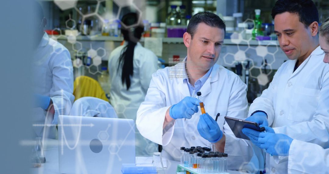 Diverse Scientists Engaging in Innovative Research in Modern Laboratory