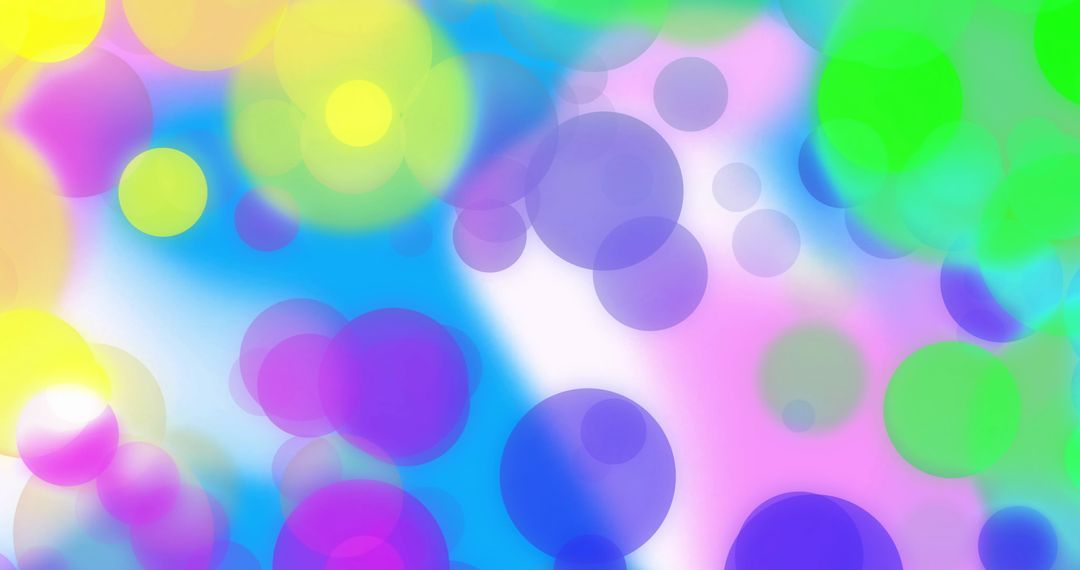 Abstract Glowing Light Spots in Colorful Pattern