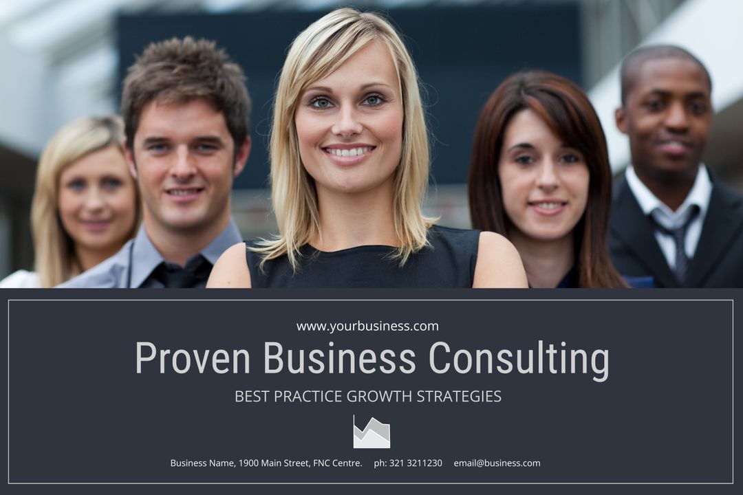 Confident Team of Consultants Embodying Professionalism and Expertise