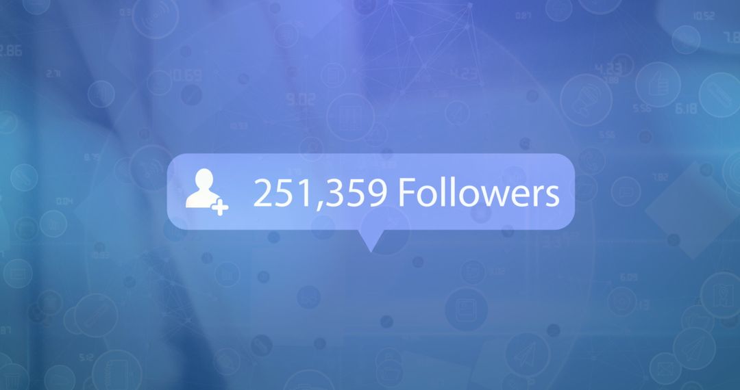 Growing Social Media Followers on Digital Interface