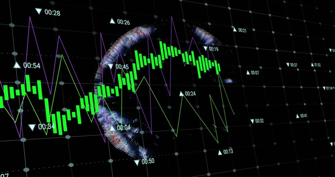 Digital Financial Data Analysis on Abstract Background