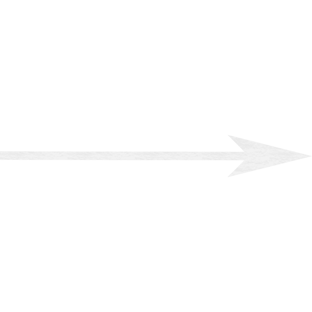 White Paper Arrow Illustration on Transparent Background