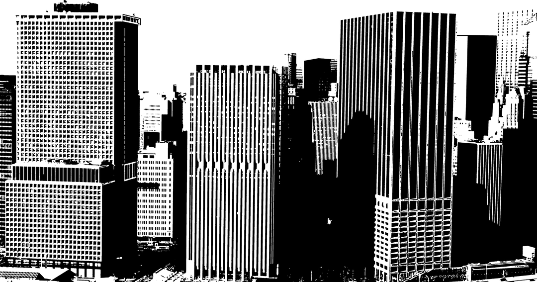 Modern Urban Skyline City during Day with Transparent Style