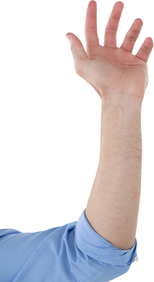 Businessman Waving Hand Welcome Gesture Transparent Background