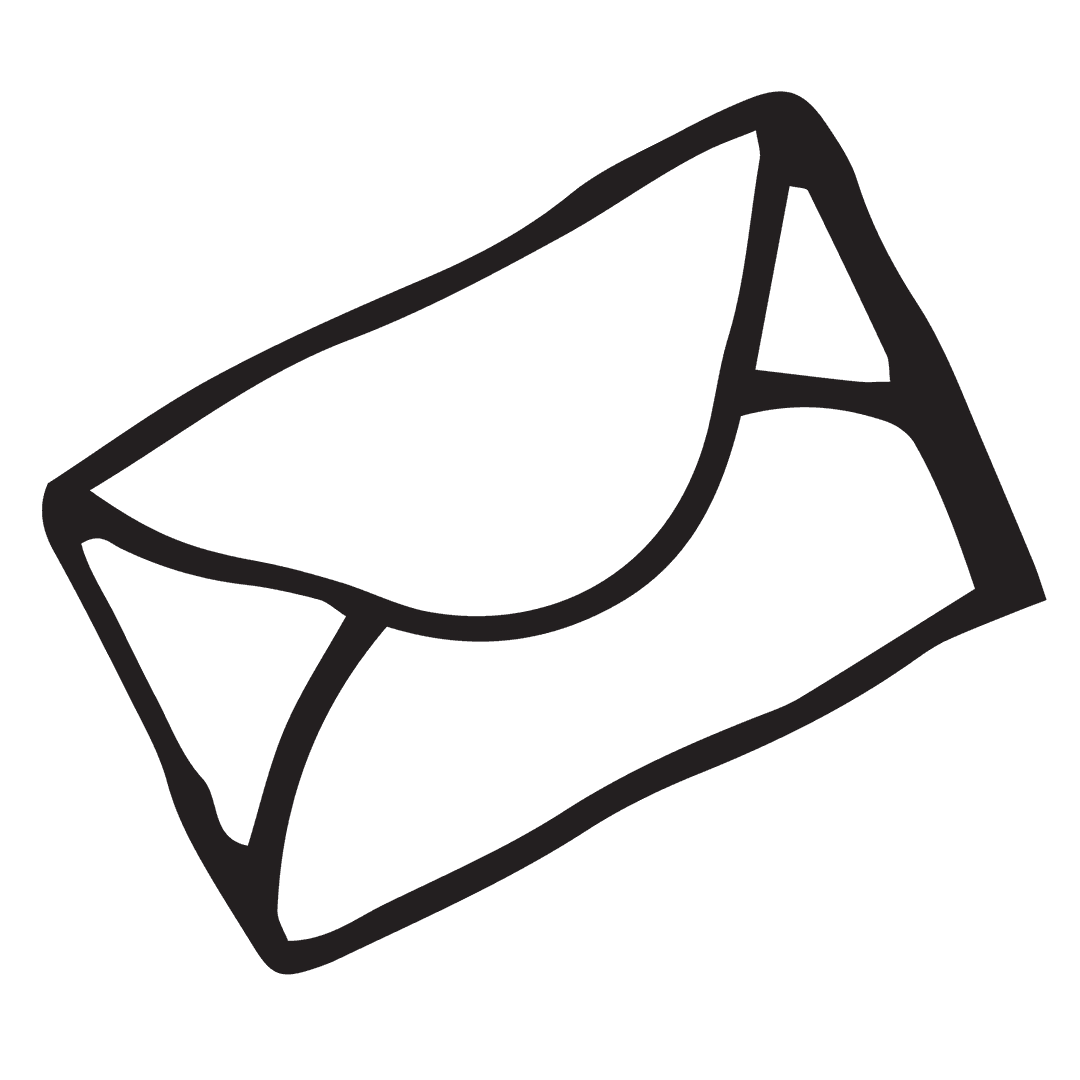 Transparent Hand Drawn Envelope Illustration Vector