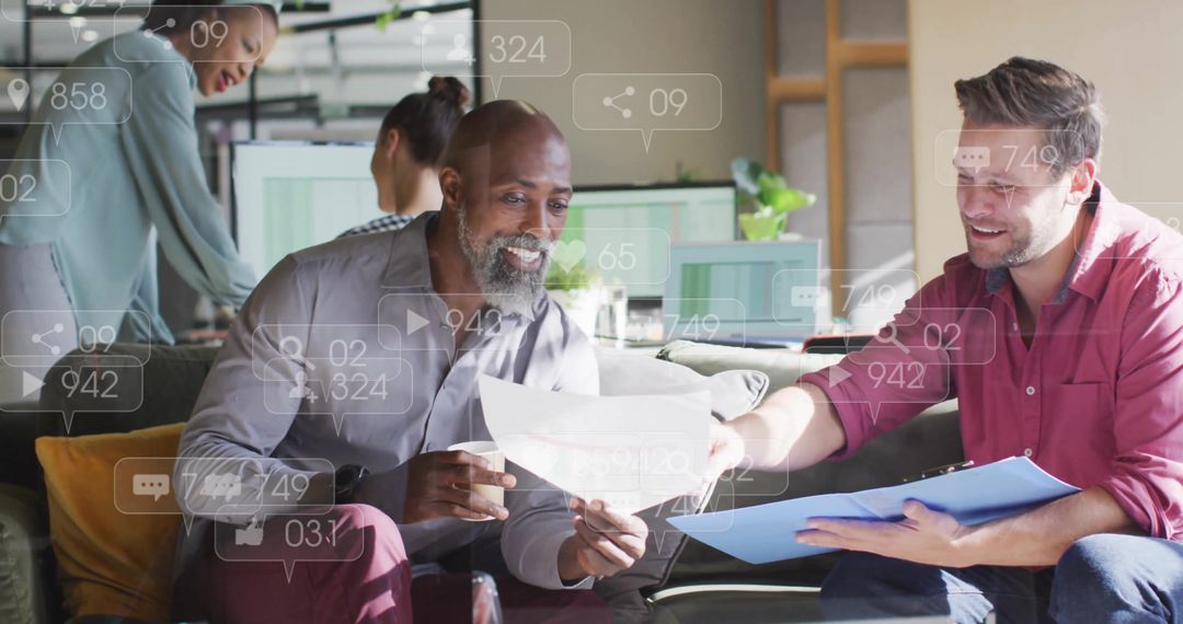 Business Collaboration Analyzing Digital Data in Office Environment