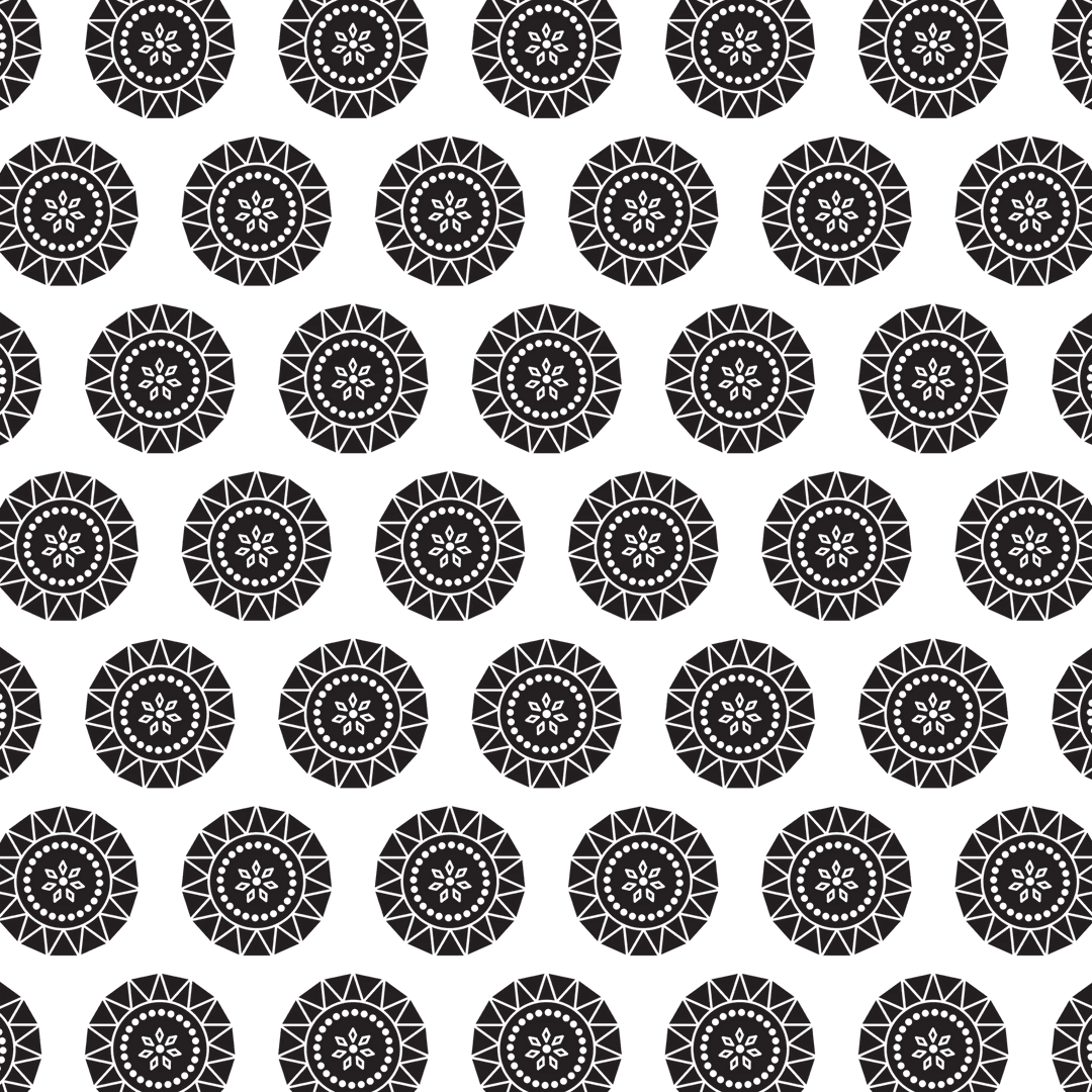 Digital Translucent Black Circles Pattern Vector Background