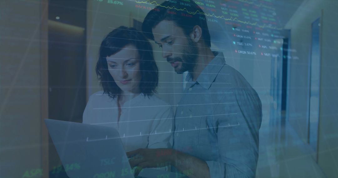 Data Processing Team Analyzing Business Strategies