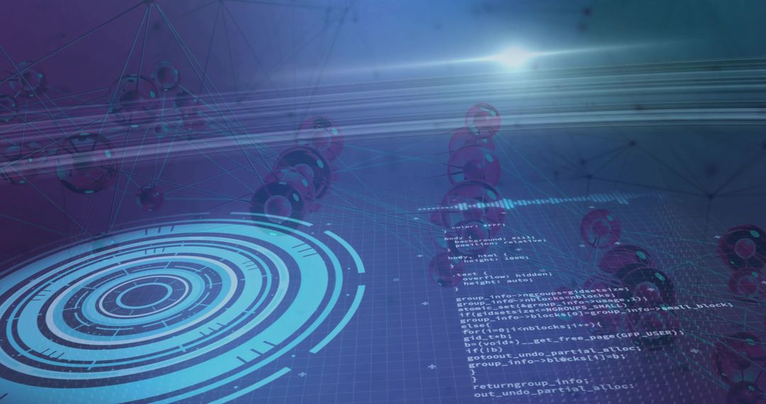 Holographic Interface in Futuristic Cyberspace with Network Spheres