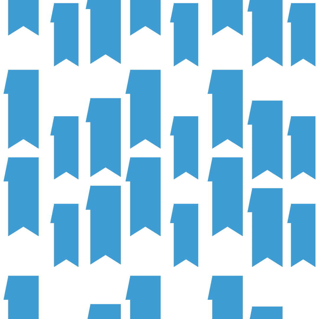 Blue Digital Shapes Pattern on Transparent Background
