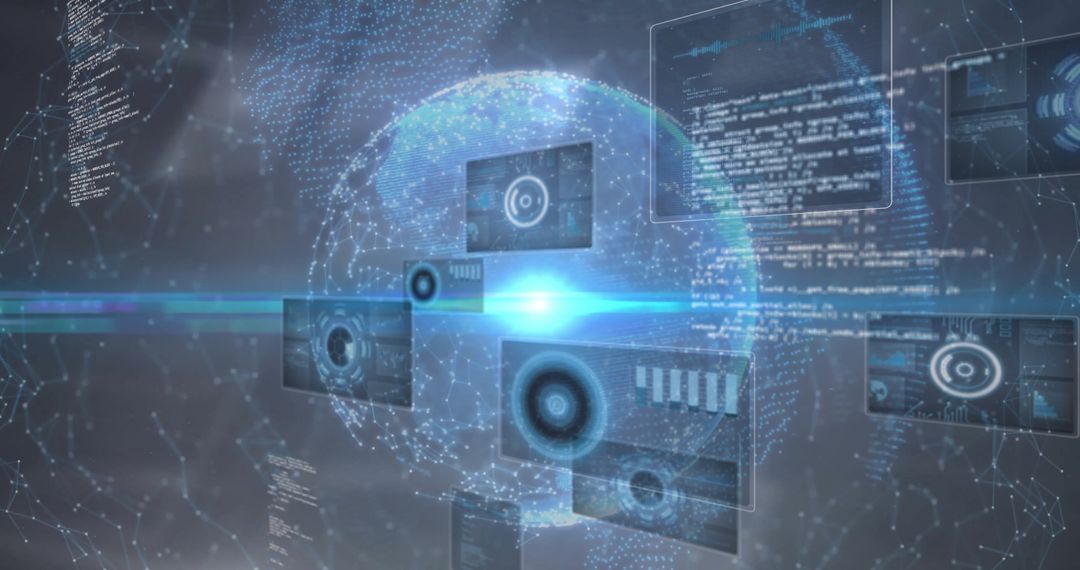 Global Network Data Visualization with Digital Interfaces - Free Images, Stock Photos and Pictures on Pikwizard.com