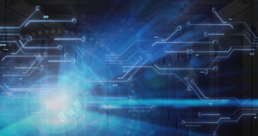 Futuristic Digital Data and Networking Overlay